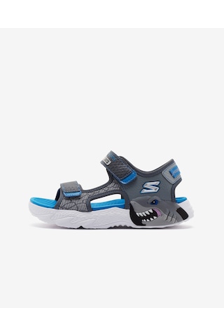 Skechers Creature - Splash Büyük Erkek Çocuk Gri Işıklı Sandalet 400614l Ccbl Gri