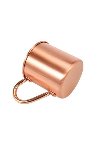 Saf Bakır Moskova Katı Kupa Katı Pürüzsüz Kokteyl İçin Astar Olmadan Kahve Bira Süt Su Bardağı Ev Bar Drinkware Serin Bira Steins Ahşap