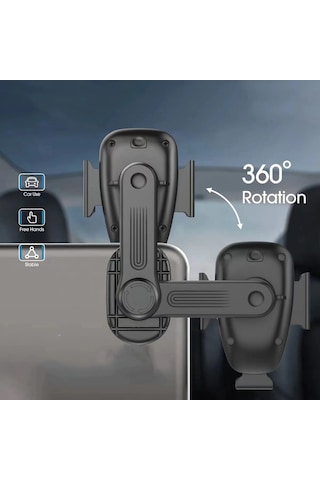 360 Dönebilen Başlıklı Laptop - Monitör Telefon Tutucu Go Des GD-HD793