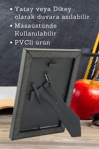 Beyaz-6 Adet Pvc Li 15x21 Cm 22mm Bombeli Çerçeve Fotoğraf Resim Çerçevesi Ayaklı Veya Duvara Asma Yatay-dikey 53818948