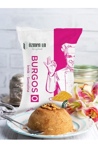 Özmen Un Burgos 0 Numara İrmik Semolina 25 Kg