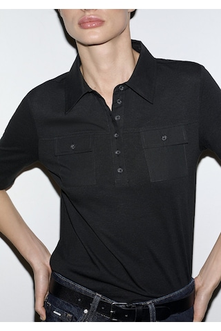 Mavi - Siyah Polo Tişört 1613858-900 Siyah
