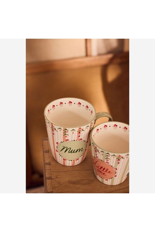 Yeşil Porselen Kupa Seti 260 Ml- 375 Ml