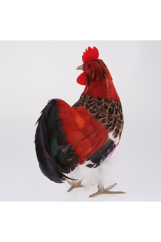 Suntek Yapay Gerçekçi Horoz Şekil Ev Açık Bahçe Dekor 24x20