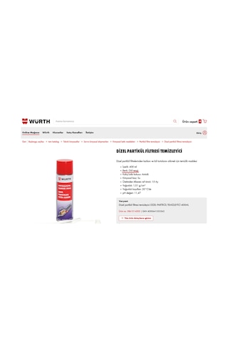 Dizel Partikül Filtre Temizleyici 400 Ml Pembe Köpük
