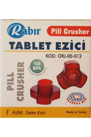 Rabır Tablet Ezici (BPA İçermez, Hijyenik)