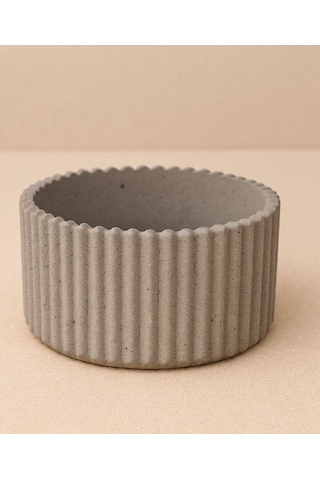 Dalgalı Minimalist Saksı Tabak Taş Tozu Dekoratif Pinterest Tabaklar Handmade %100 El Yapımı