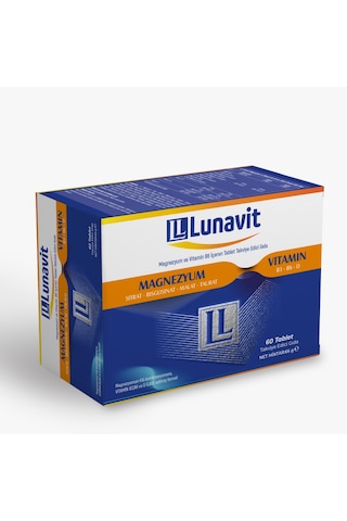 Lunavit Magnezyum Ve Vitamin 60 Tablet