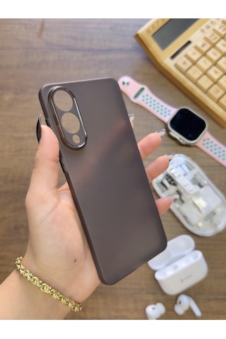Samsung Galaxy S25 Edge Uyumlu Süper İnce Mat Ultra Thin Silikon Kılıf Buzlu Siyah