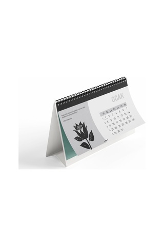 Çiçek Temalı Poster Masaüstü Takvimi-2217