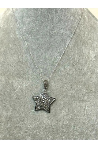 Allahverdi Türkmen Yıldız Motif Elmas Kolye