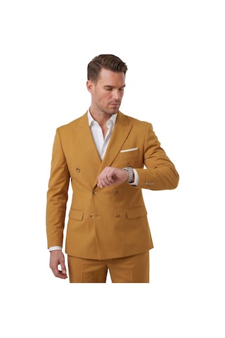 Deep Sea Deepsea Erkek Taba Premium Collection İtalyan Kesim Likralı Kruvaze Takım Elbise 2600643