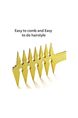 Geeroyoo Erkekler İçin Retro Saç Şekillendirme Tarağı, Çift Taraflı Tasarım, Yüksek Kaliteli Pp Malzeme, Kolay Taşınabilir, Beyaz