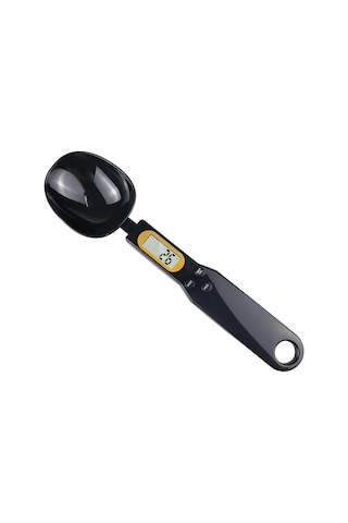 Mufunye Dijital Kaşık Terazi Lcd Ekranlı 500g/0.1g Hassasiyetli, Tara/veriyi Kilitle/birim Dönüştür, Kahve/toz Mamül/patisserie, Siyah Pil Yok Siyah