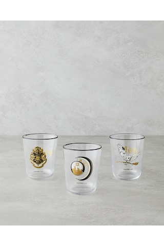 English Home Harry Potter Cam 3'lü Lisanslı Bardak 315 Ml Renkli Renkli