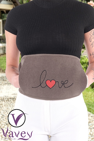 VAVEY Termojel Hediyeli Yeni Nesil Sıcak Soğuk Regl Kemeri Love Kahve