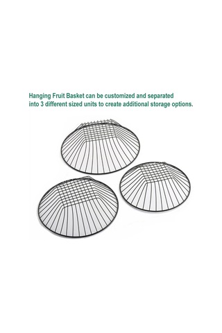 Cbtx 3 Katmanlı Asılı Meyve Sepeti Meyve Sebze Depolama Organizatör Gümüş