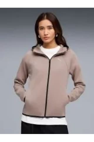 Evostrıpe Full-zip Hoodie Dk Kadın Sweatshirt 69189888 Bej
