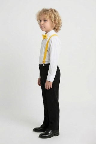 Mnk Baby & Kids Beyaz Gömlekli Erkek Çocuk Takım M00787 Sarı