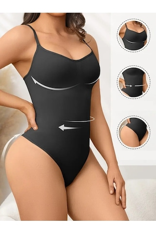 Mistirik Mimola Model 3 Bölge Etkili Örmekumaş Yapılı String Body Siyah Renk042 Siyah