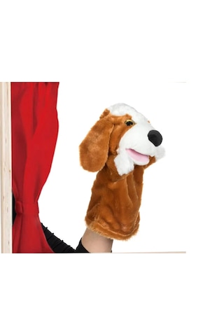 Büyük Peluş Oyuncak El Kuklası Köpek 28 Cm