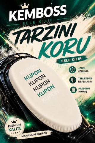 Beyaz Kupon Desenli Motosiklet Sele Kılıfı