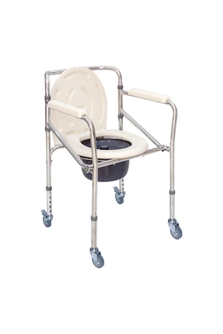 Comfort Plus DM696 Tekerlekli Kovalı Komot - Tuvalet Sandalyesi