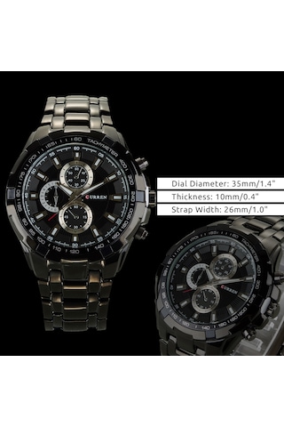 Yunboo Erkekler İçin Vintage Tarzlı Klasik Saat - Alüminyum Kordonlu, 35mm Çaplı, Gündelik Ve İş İçin Uygun Çok Renkli