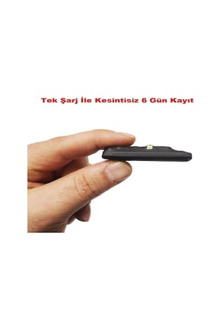 Ses Kayıt Cihazı Mikro Boyut 6 Gün Şarj Süresi 16 Gb Dahili Hafıza