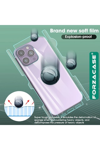 Forzacase Apple Uyumlu iPhone 17 Air İle Hydrogel Esnek Yan Ve Arka Kapak Koruma Filmi - Fc539
