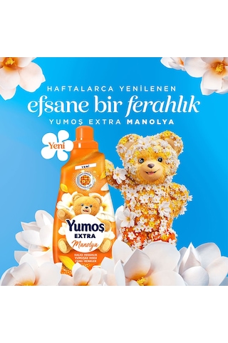 Yumoş Extra Çamaşır Yumuşatıcı 60 Yıkama Manolya 1440 Ml X2 Diğer