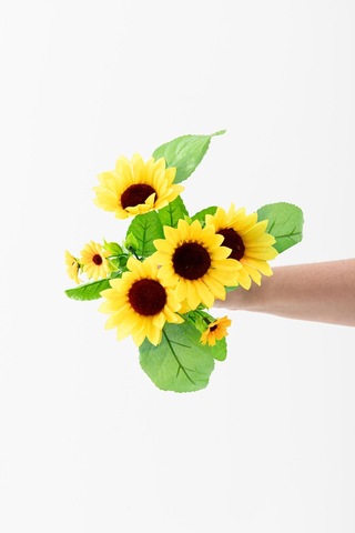 Yapay Ayçiçeği Demeti 30 Cm 7 Dal Çok Renkli