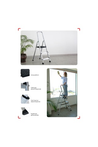 Çağsan BG5 5+1 Basamaklı Bergama Tablalı Merdiven