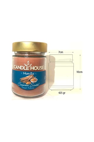 Tarçın Kokulu Kavanoz Mum (450Gr)