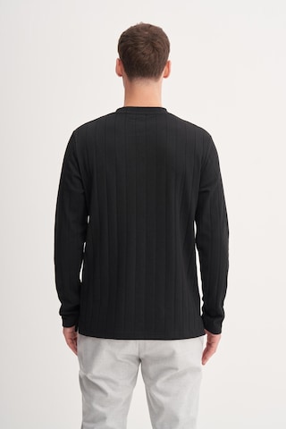 Cazador 53950 Erkek Bisiklet Yaka Sweatshirt Siyah