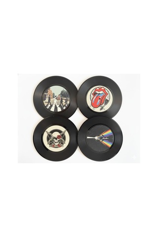 Retro Plak Bardak Altlığı Ve Magnet Seti Diğer