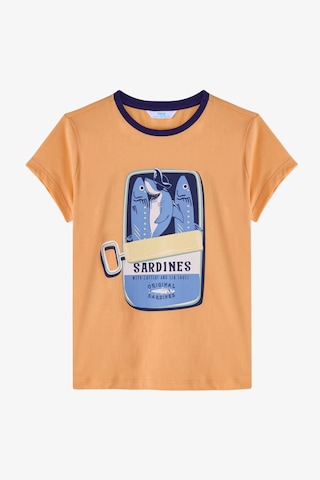 Penti Açık Turuncu Erkek Çocuk Sharkines Pamuklu 2li Pijama Takımı Rg81