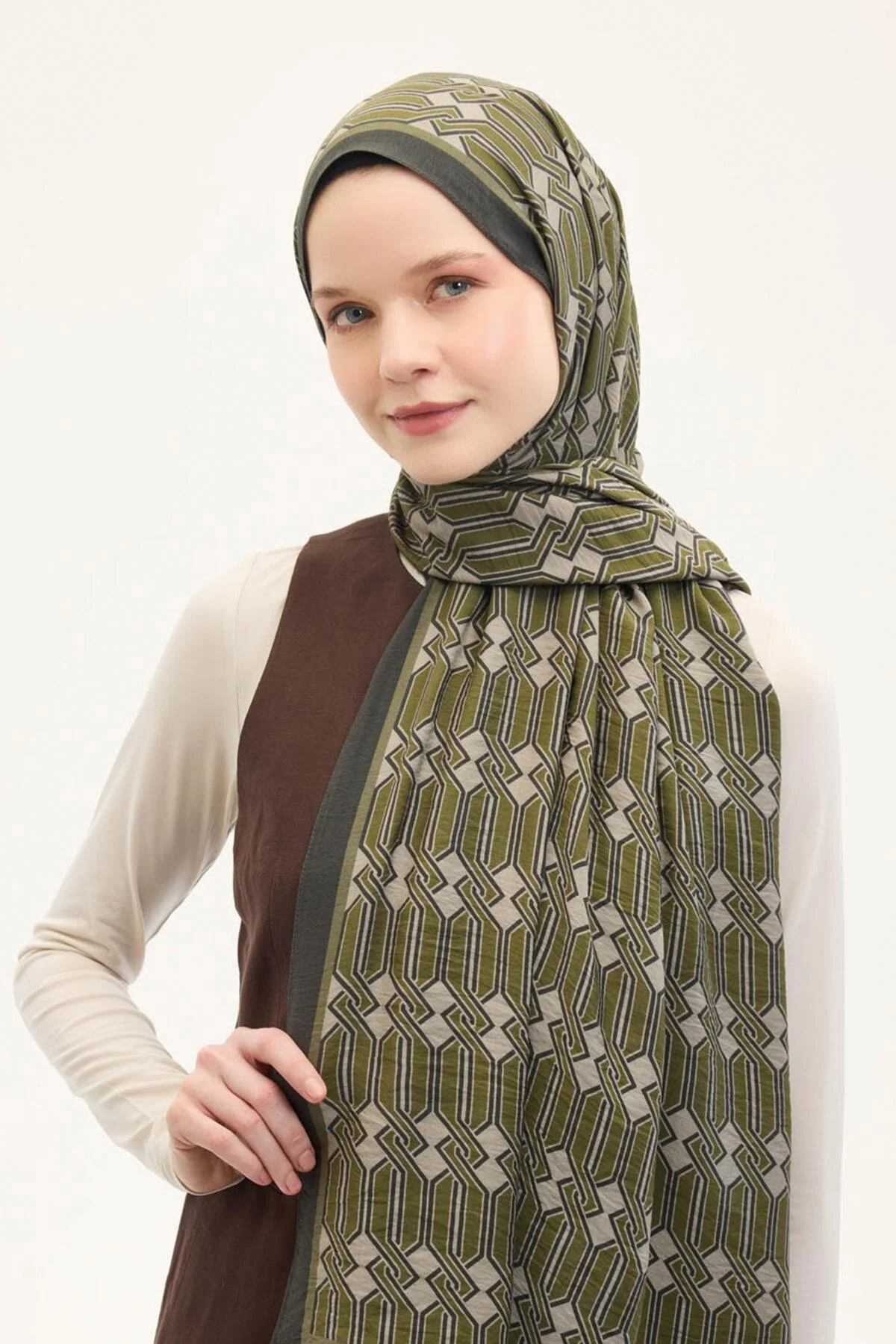 Silk Home Mayda Şal 81022-05 Yağ Yeşili