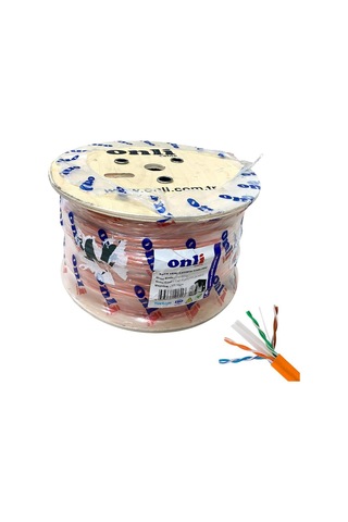 Onli 305mt 23awg Utp Cat6 Network Kablosu Turuncu Yerli Üretim 305 Metre