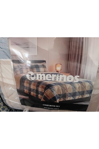 Comforter Çift Kişilik Yorgan Set / 220x240 / Çeyiz / Yorgan /set Koyu Mavi