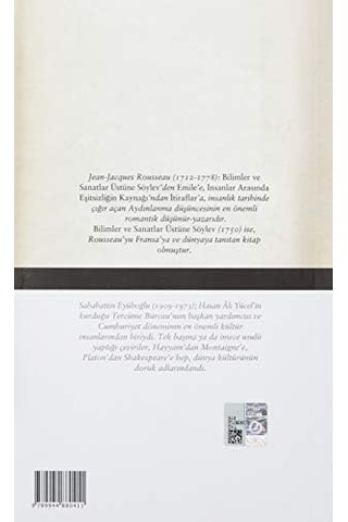 Bilimler Ve Sanatlar Üstüne Söylev