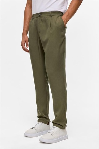 Süvari Koyu Haki Slim Armürlü Jogger Pantolon Koyu Haki