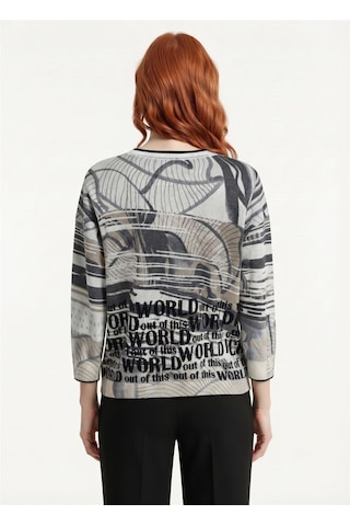 Neden Tekstil Kadın Yazı Baskılı Uzun Kollu Triko Sweatshirt - Çok Renkli