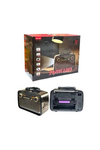 Müzik Kutusu Bluetooth Bağlantılı El Fenerli Nostaljik Tasarım Radyo 81902553