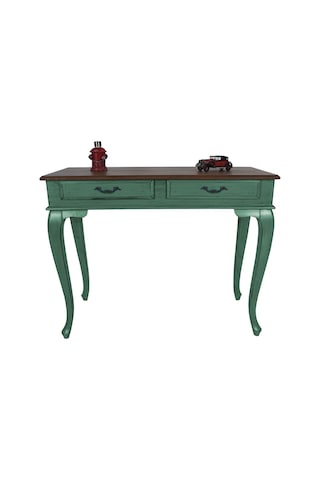 Masifart Ceviz Eskitme Tablalı Dresuar Yeşil 120 Cm Eskitme Patin Yeşil