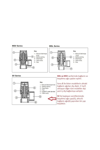 WATTS MSV/E Emniyet Ventili 207540 1/2'' - 4 BAR