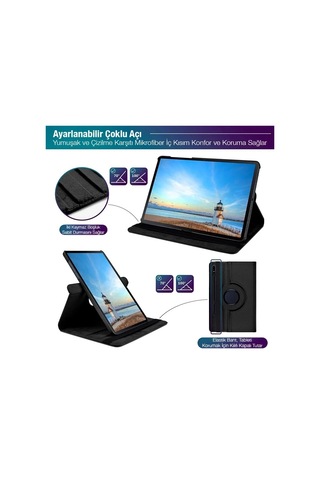 Hepsi Sm Galaxy Uyumlutab S7 2020 12.4 T970-t975-t976 360 Derece Döner Standlı Kılıf- 5775 Najmaddin Çok Renkli