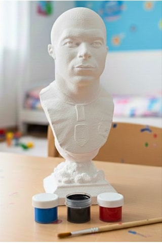Mbappe 15 Cm Boyunda Taş Biblo Çocuk Boyama Etkinliği
