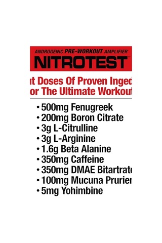 Musclemeds Nitrotest, Androgenic Preworkout