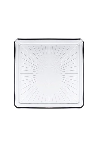 Madlen Servis Tabağı 68683 Madlen Crystal Glass 24x24 15cm